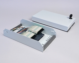 AP-Box, Flach, 2 x E2000PC, 62.5/125µm OM1, H&S