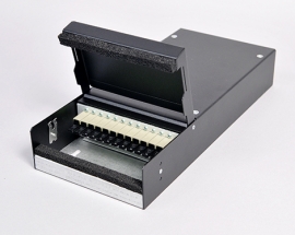 Consolidation Box, Stahl, 4 x LSH PC, 50/125µm OM3, S4U