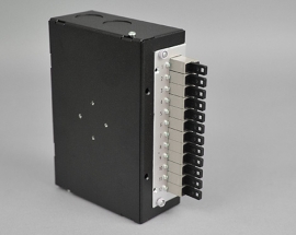 Hutschienen Box, Stahl, 12 x LSH PC, 62.5/125µm OM1, S4U