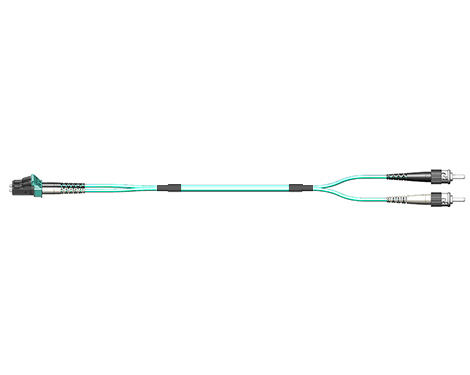 Fig.0 Patchkabel, 2.0mm, LCPC-STPC, 50/125µm OM3, 0.5m