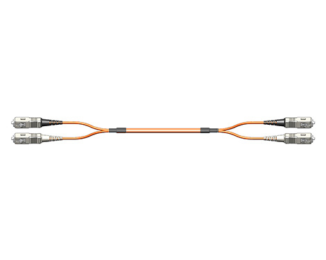 Fig.0 Patchkabel, 2.0mm, SCPC-SCPC, 50/125µm OM2, 10.0m