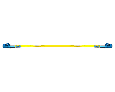 Fig.0 Patchkabel, 2.0mm, LCPC-LCPC, 9/125µm, 0.5m