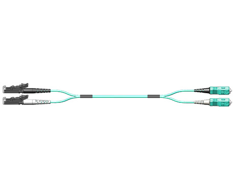 Fig.8 Patchkabel, 2.0mm, LSH PC-SCPC, 50/125µm OM3, 1.0m