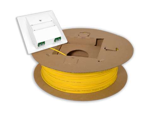 FTTH Spule vorkonfektioniert, UP Dose,OptoUP, 4 x LCAPC, 20.0m