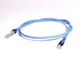 FlexBoot Patchkabel RJ45, Kat.6A ISO/IEC, S/FTP, hellblau/blau, 15.0m